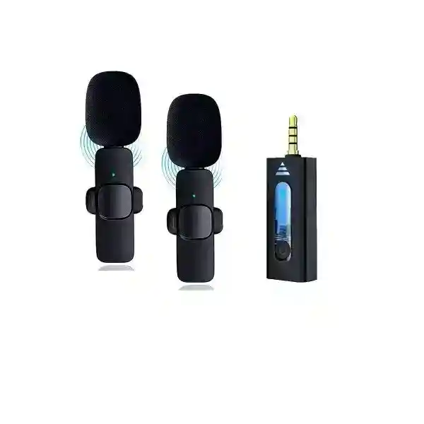 K35 dual wireless microphone 100% authentic for smartphone, DSLR Camera,And Speakers