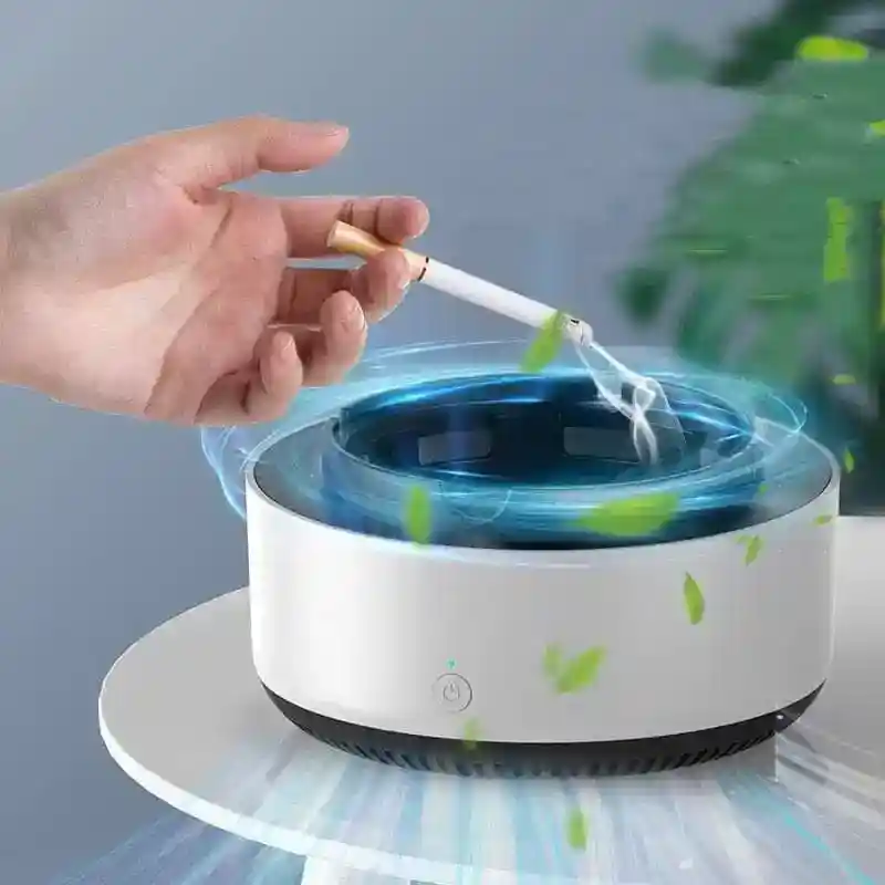 Portable Anion Air Purifier Ashtray: Practical Automatic Smoke Extraction